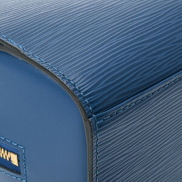Louis Vuitton Blue Epi Handbag Leather Toledo Pont Neuf Monogram - Picture 9 of 9
